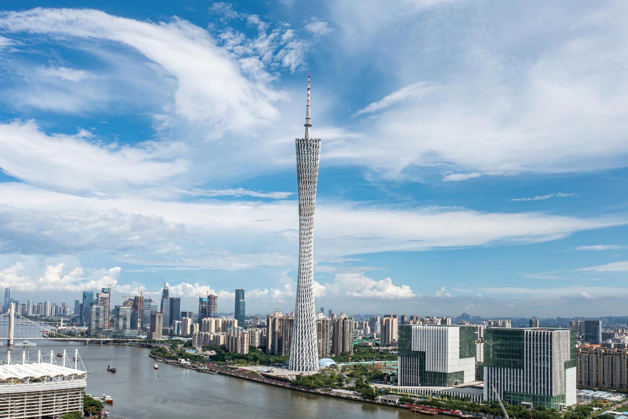 Yun Jin City View Hotel - Guangzhou Taikoo Hui Zhujiang New Town Tianhe Sports Center Exteriör bild